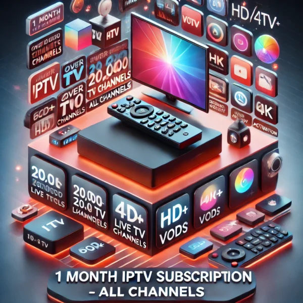 1 Month IPTV Subscription – All Channels